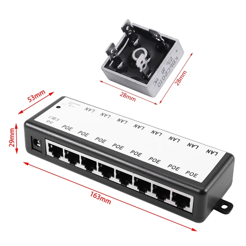 مرحلة واحدة ديود جسر المعدل ، حاقن بو ، بو الخائن ، حافظة معدنية ، KBPC5010 ، 8 منافذ ، 50A ، 1000 فولت ، 10 قطعة