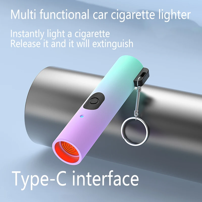 Mobile phone charging cable holder with one to three data cables, super fast charging button type cigarette lighter