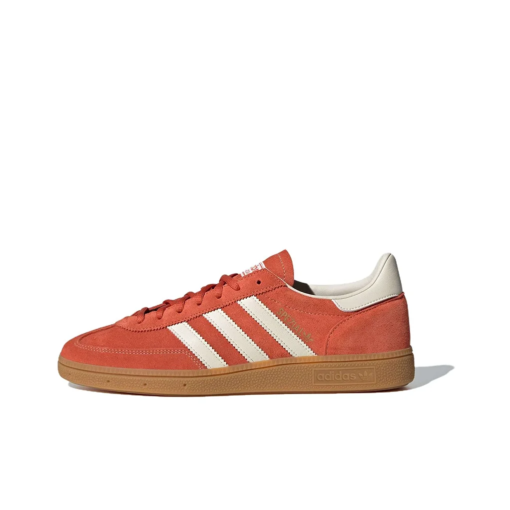 Adidas Originals HANDBALL SPEZIAL Mid top Skateboard Shoes Unisex Red White IG6191