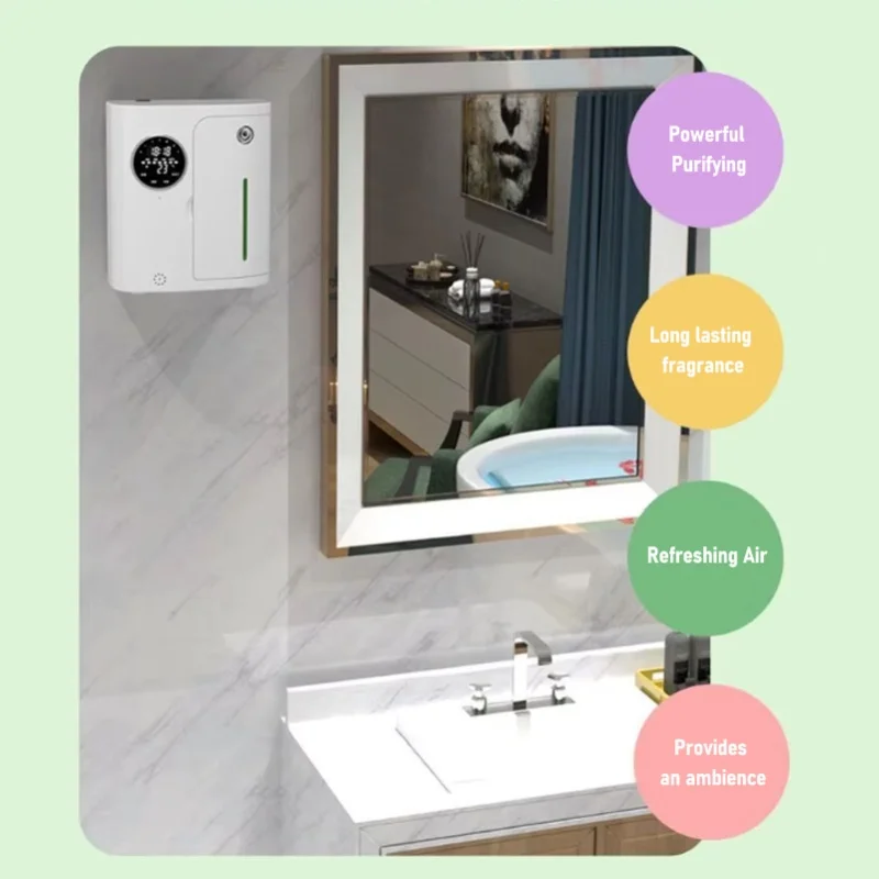 Waterless Essential Oil Diffuser 160ml Bluetooth Cold Air Aromatherapy Smart Scent Machine For Home Bathroom Hotel