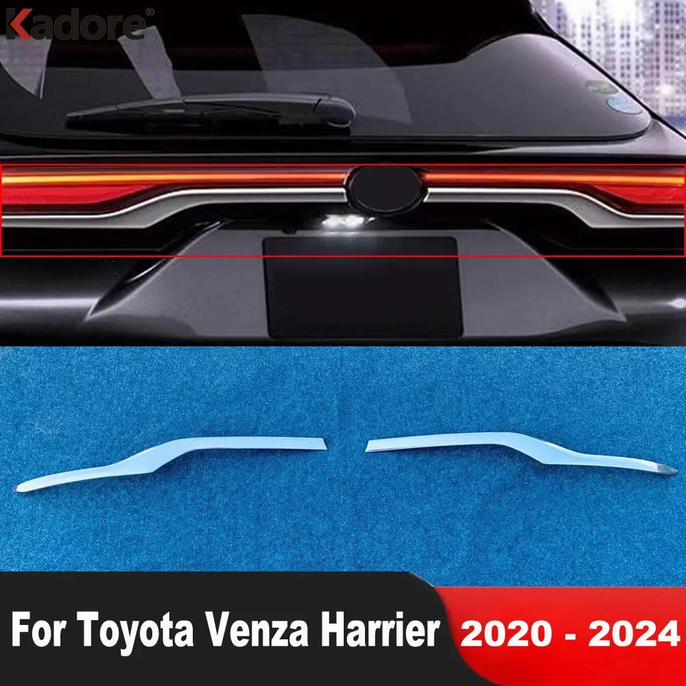 

Rear Trunk Lid Cover Trim For Toyota Venza Harrier 2020-2022 2023 2024 Chrome Car Tailgate Molding Garnish Strip Accessories