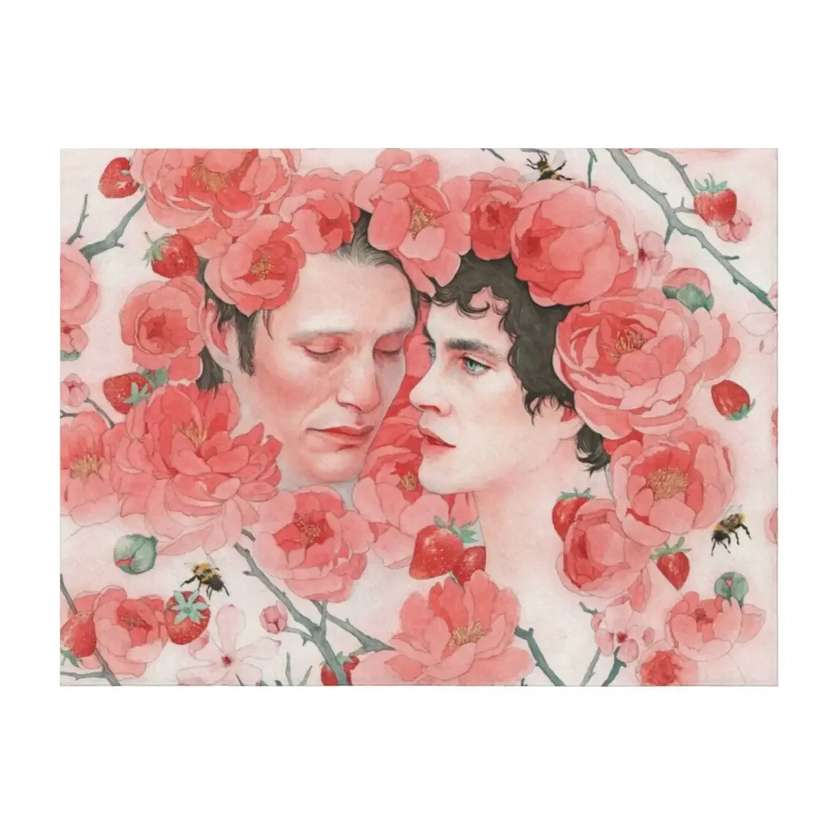 

Hannibal AU / Season Four Series No.1 Throw Blanket Soft Big manga Plaid Plaid on the sofa Blankets