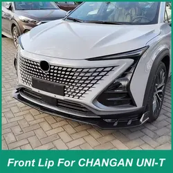 For Changan UNI-T 2020-2022 Ordinary Standard Front Bumper Spoiler Lip and chin Splitter Diffuser Body Kit PP Black Red Refit