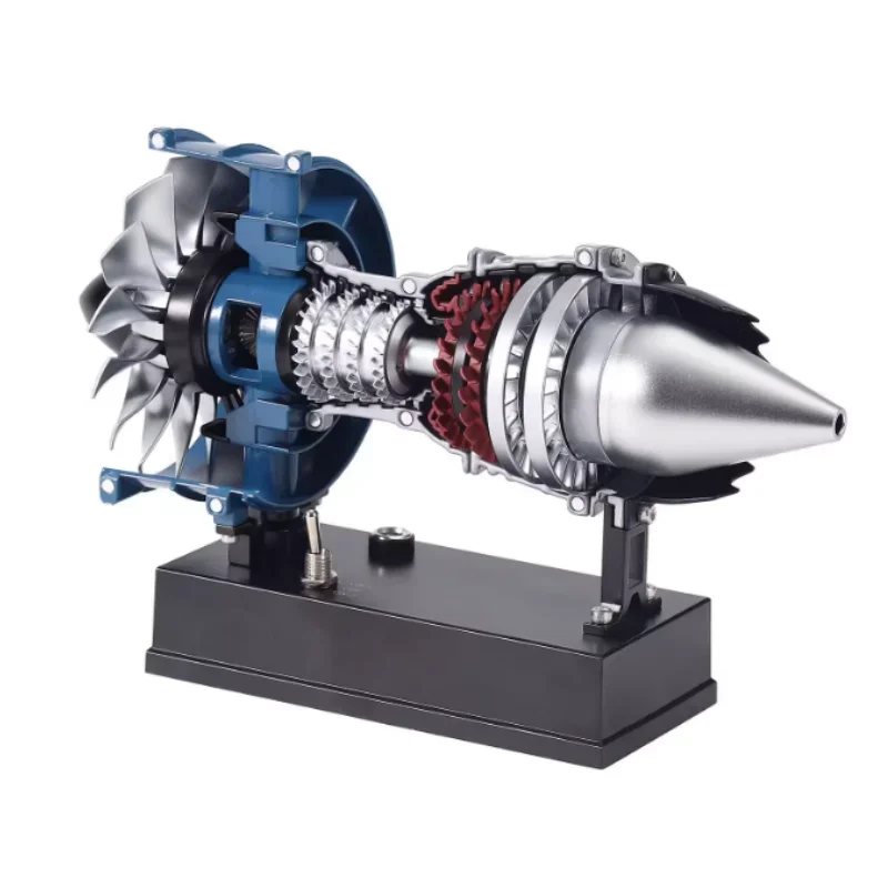 C919 TECHING Flugzeug Turbofan Motor Modell Kit DIY Metall Montage Kit Spielzeug Bausteine 170 stücke +