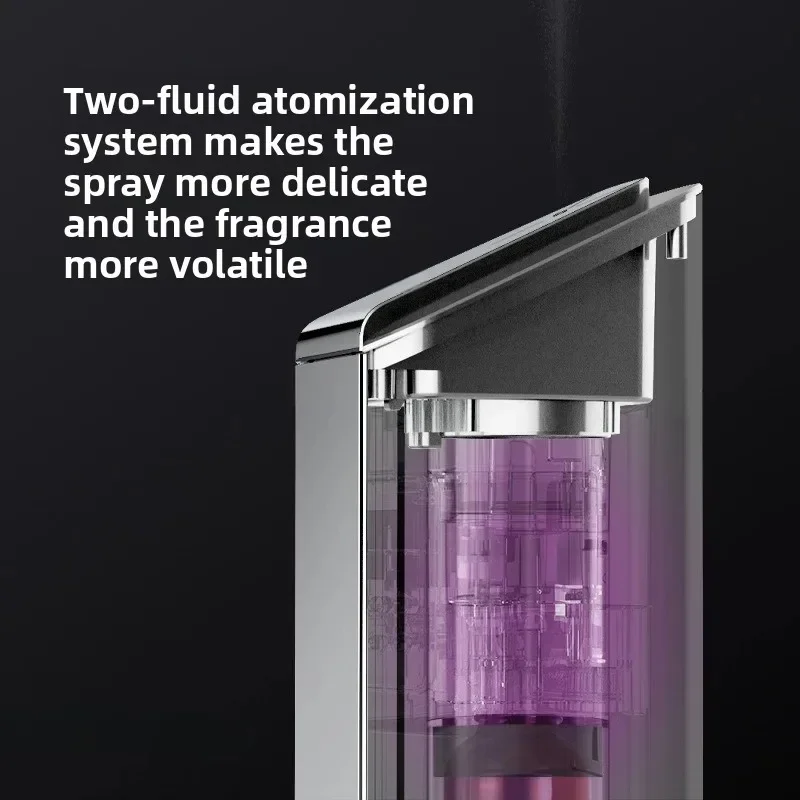 Waterless diffuser, silent, mechanical remote control dual-purpose