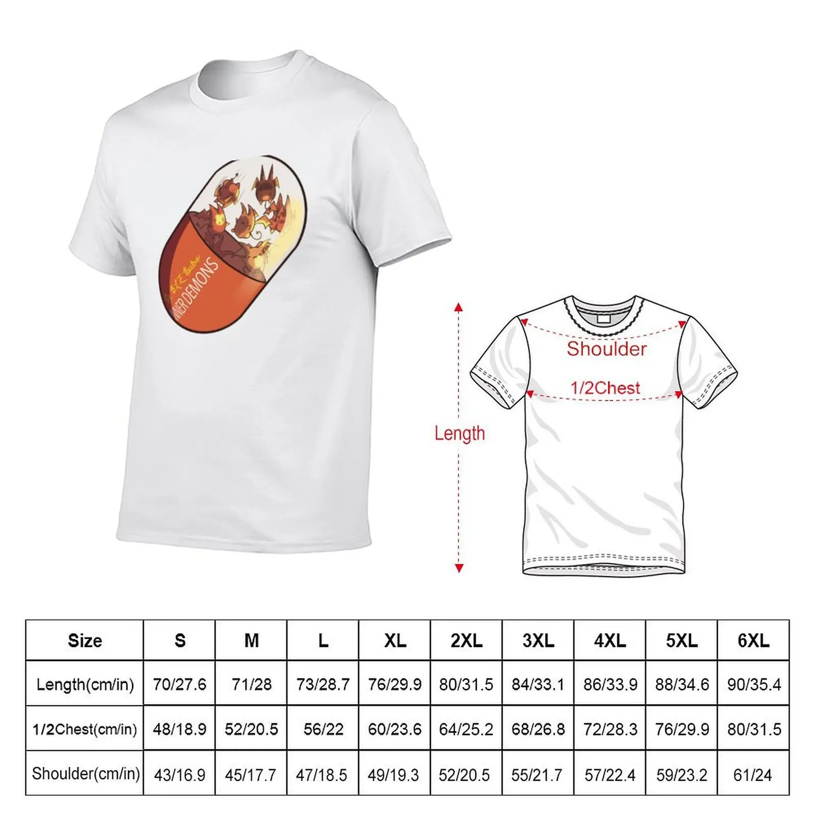 Inner Demons Capsule T-Shirt cotton t shirt man funny t shirts man t shirt man casual T-shirt