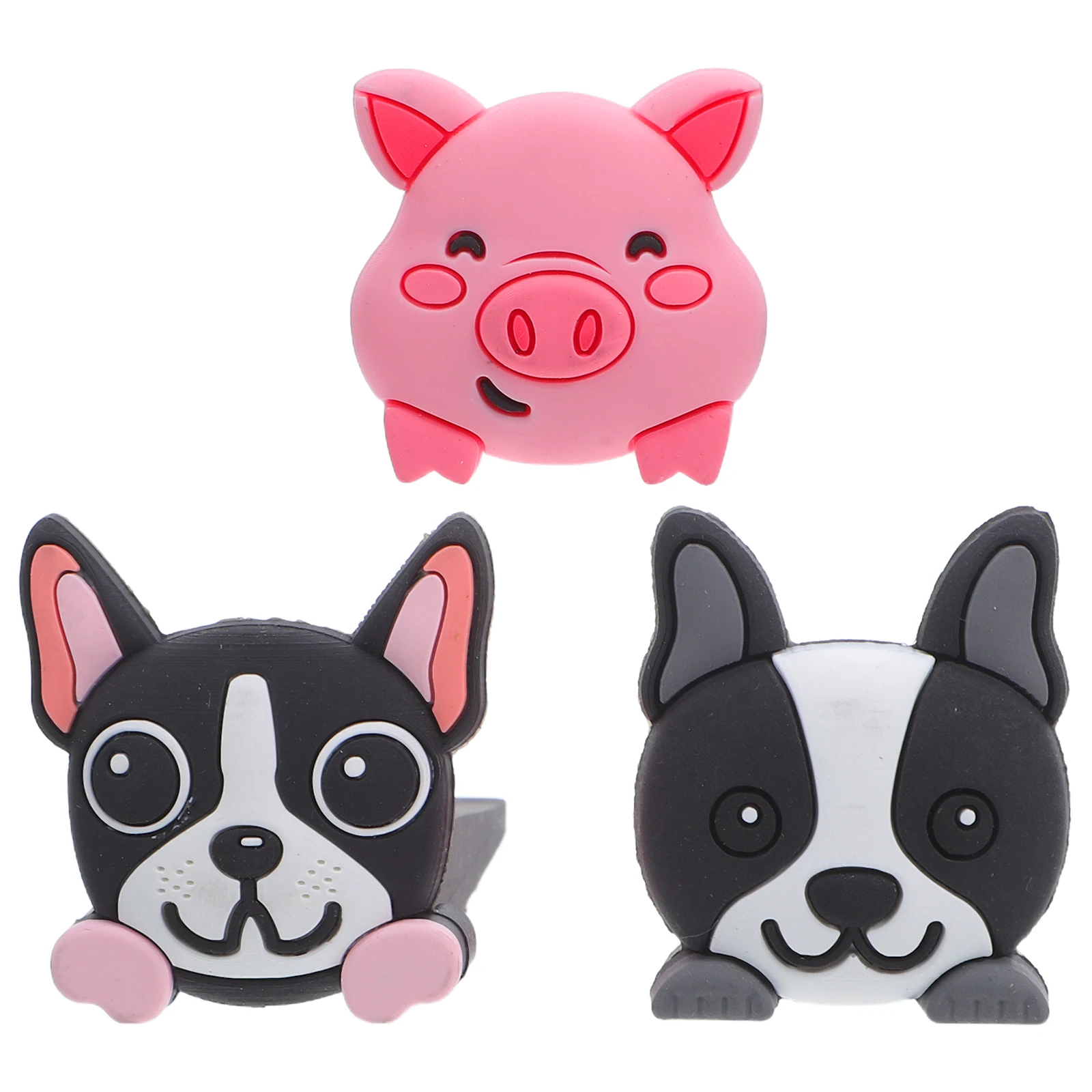 

3pcs Cute Cartoon Animal-Themed Door Stopper Anti-Slam Anti-Pinch Safety Protector For Kids Pets Home Office Pvc Easy