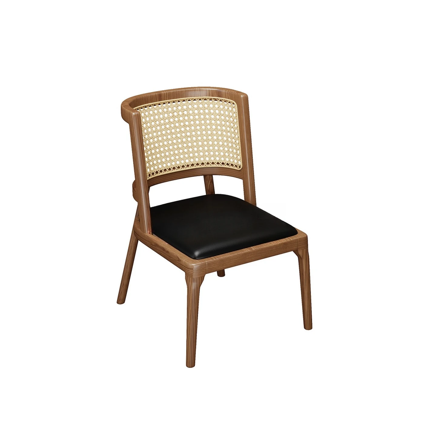 Retro tables and chairs Western restaurant Wall booth sofa South East Asia restaurant Dining hotel Rattan table and chair combin