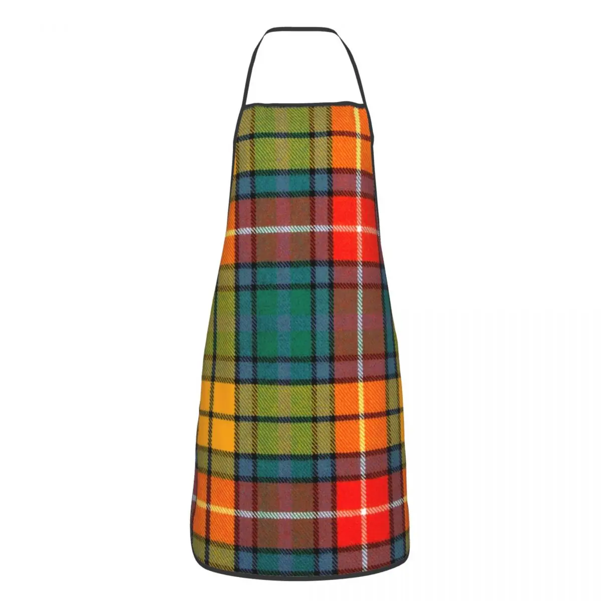 Unisex Fashion Scottish Tartan Plaid Kitchen Chef Cooking Baking Apron Men Women Geometry Tablier Cuisine for Painting