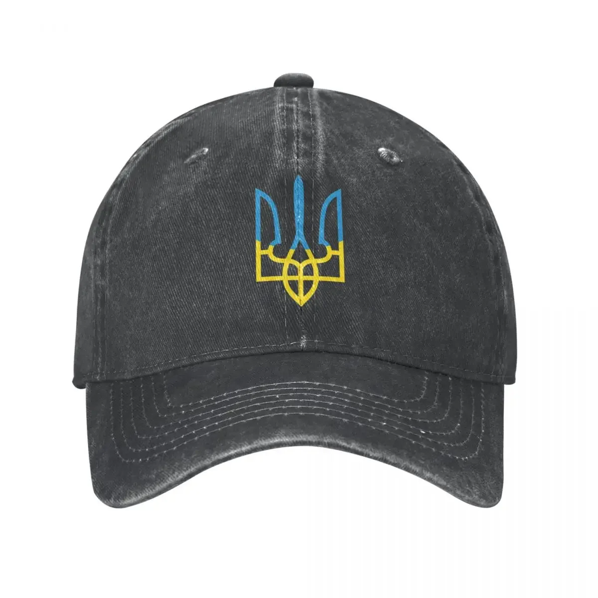 Ukraine Flag Trident Ukrainian Washed Cotton Baseball Cap Snapback Hat Women Men Cap Hats Spring Summer Hip Hop Casquette Gorras