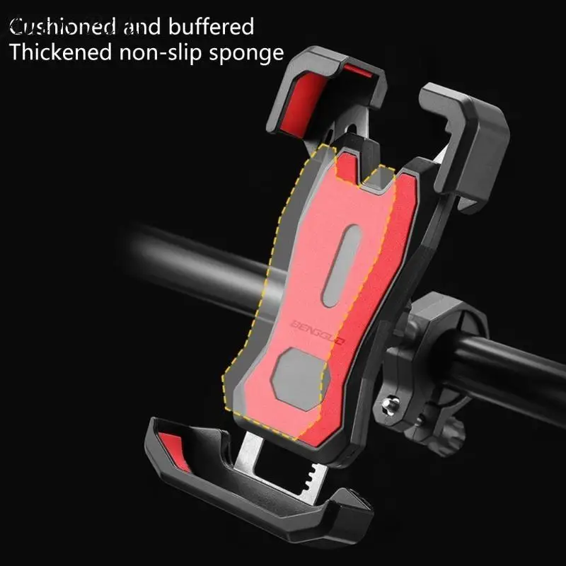 57BA Motorcycle Phone Holder Rotating Handlebar/Rearview Mount Phone Cradles