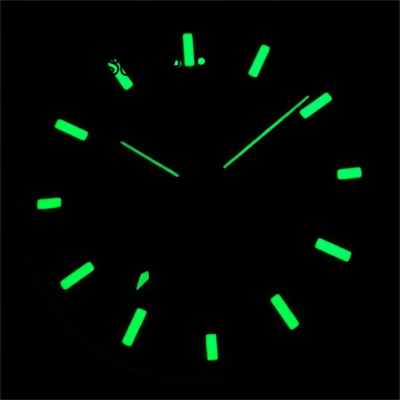 BLIGER VK63 Accessory 31.5mm dial Black and white green grey dial and hands green luminous fit VK63 quartz movement