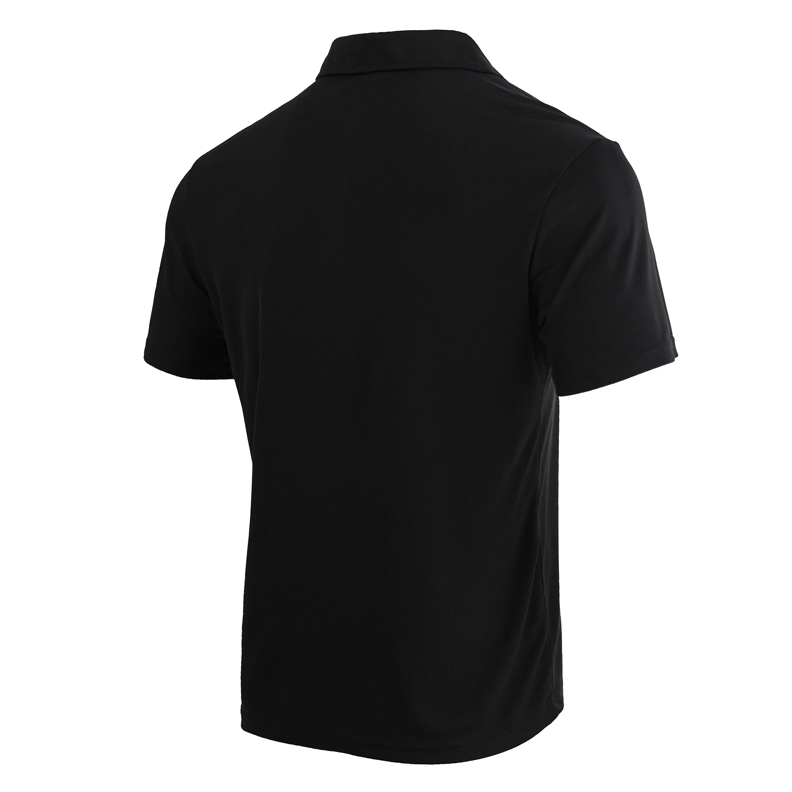5-piece men's summer solid color short sleeved polo shirt breathable quick dryi… - Image 3