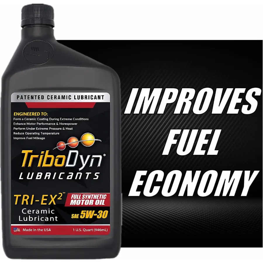 زيت محرك صناعي كامل TRI-EX2 5W30 مع طلاء سيراميك لمحركات عالية الأداء وتحسين كفاءة الوقود API SN و