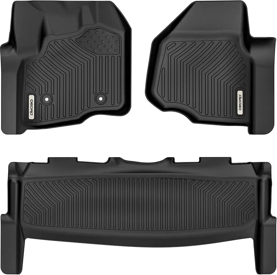 OEDRO Floor Mats for 2012-2015 2016 Ford F-250/F-350/F-450 SuperCrew/Crew Cab all Weather