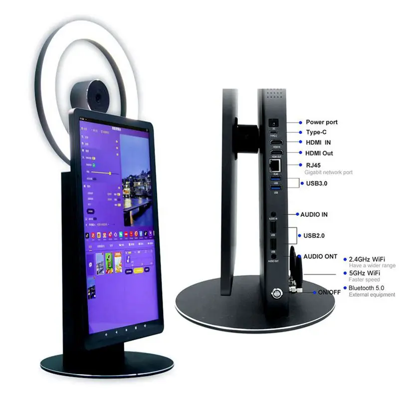

New Design Live Broadcast Machine 15.6 Inch LCD Touch Screen For TikTok Facebook YouTube Professional Live Streaming Equipment