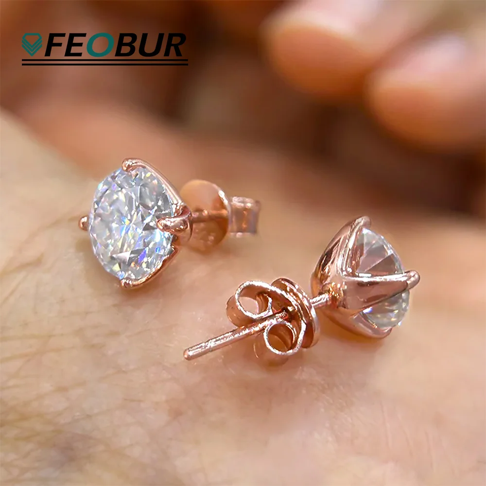 Thumbnail 2 - #36 Latest Moissanite Stud Earrings Offers