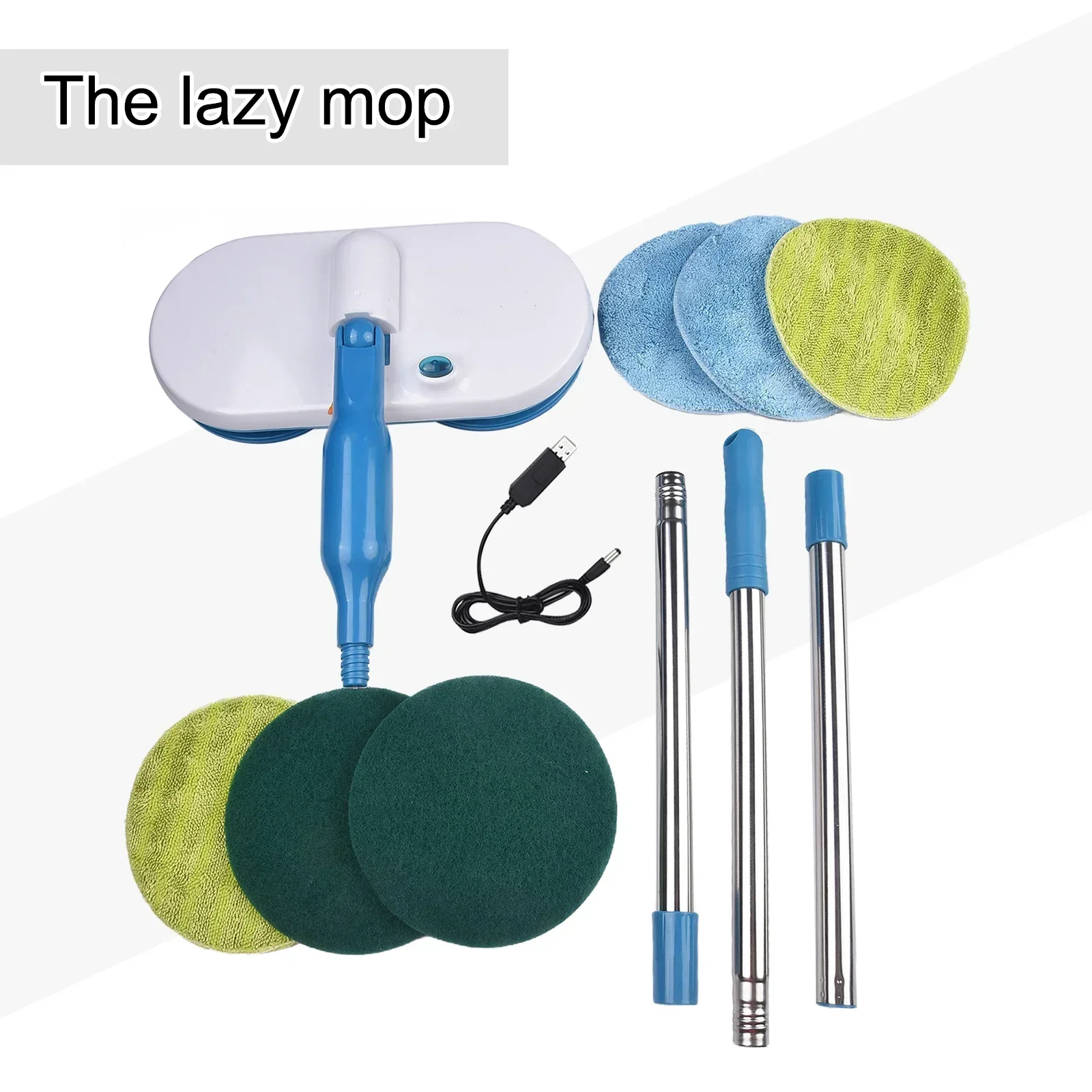 1set Electric Mop Household Electric Sweeping Mopping Lazy Mop Cleaning Tools Wet Dry Cleaner Home Cleaning Appliance