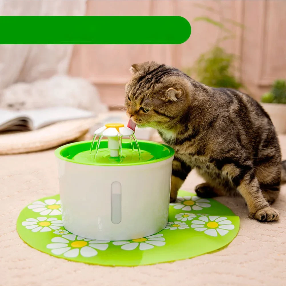 Cat Water Fountain Auto Filter USB Electric Mute Cat Drinking Bowl 1.6L Recirculate Filtring Drinker Water Dispenser Cat Health