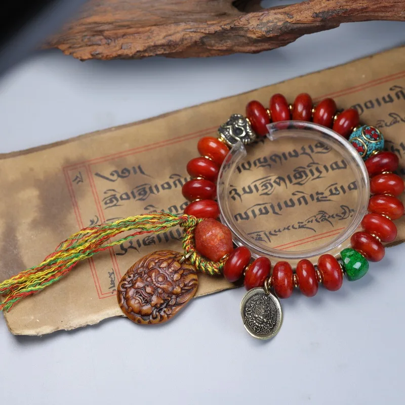 Handmade Tibetan-style jewelry including bracelets and bangles