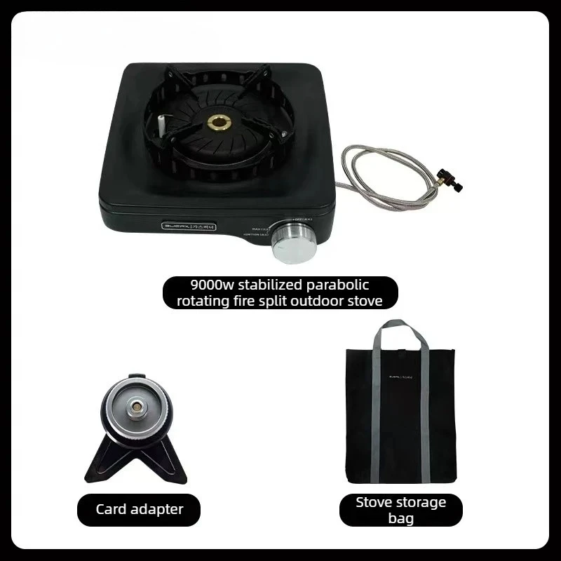 BUERK 9000W High-Power Outdoor Camping Stove Portable Gas Burner Lightweight Windproof Card Stove Split Type Outdoor Stove