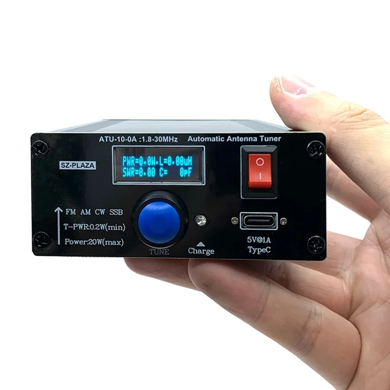 ATU-10-0A Shortwave Automatic Antenna Tuner ATU-10-0A Automatic Antenna Tuner 1.8-30Mhz Shortwave Power Meter