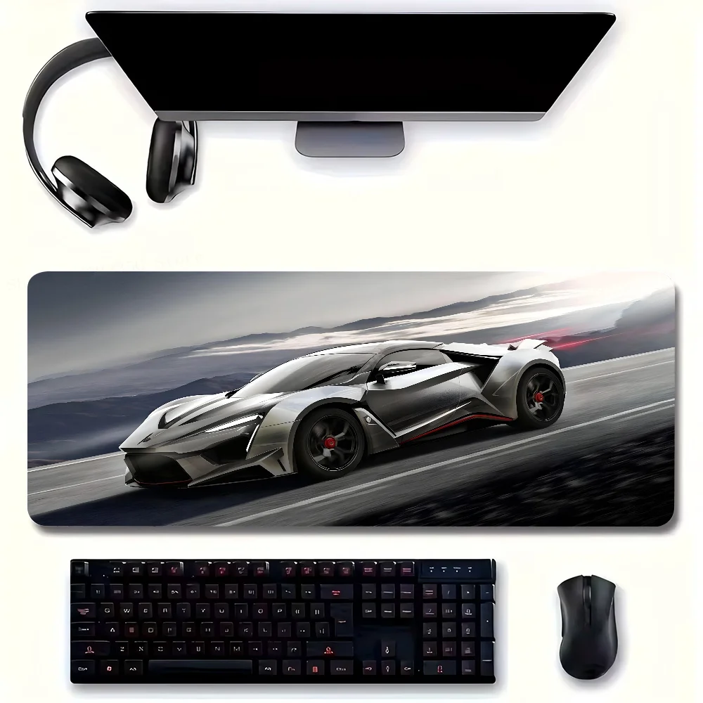 Sports Car Mousepad  Mouse Mat Desk Mat With Pad Gaming Accessories Prime Gaming XXL Keyboard Pad Padding Mat
