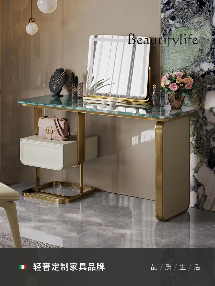 

American Light Luxury Dressing Table Combination Modern Fashion Simple and High-End Bedroom Makeup Table