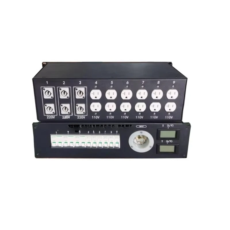 Distribution Rack, Distribution Panel Box 50 Amps, Horn Lock Inlet Terminal Row 220 Volts 240 Volts
