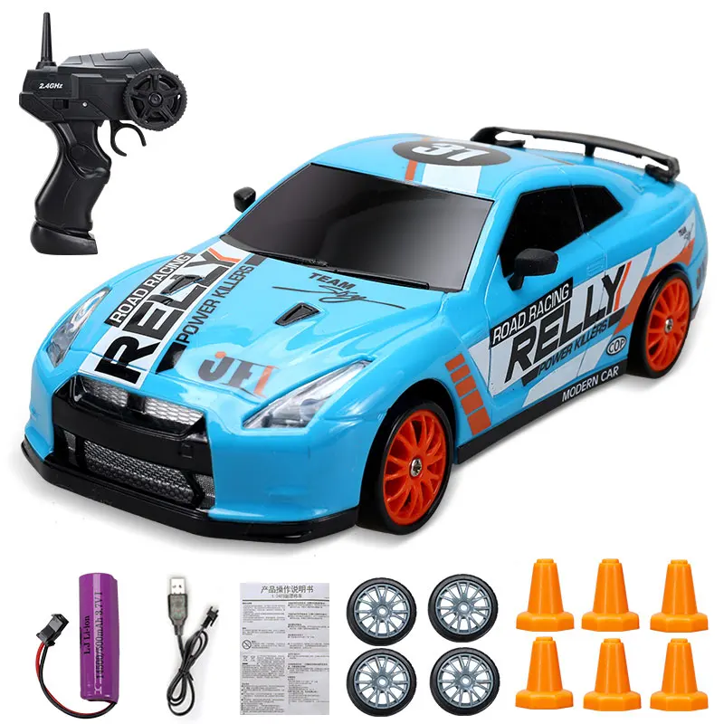 AE86 Remote Control Car Racing Vehicle Toys For Children 1:24 4WD 2.4G High Speed GTR RC Electric Drift Cars Children Toys Gift