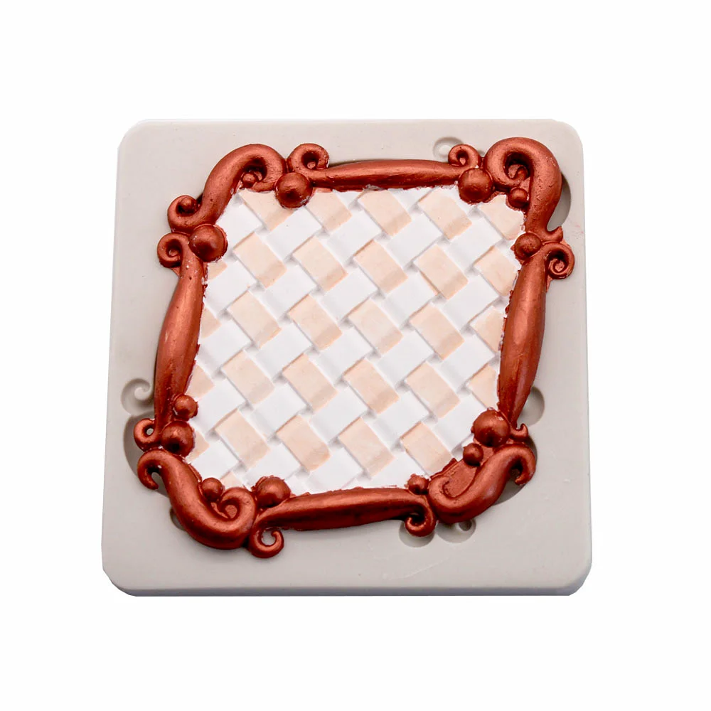 Silicone Cake Molds European Style DIY Lace Retro Relief Frame For Baking Fondant Cake Decorating Tools Chocolate Candy Moulds