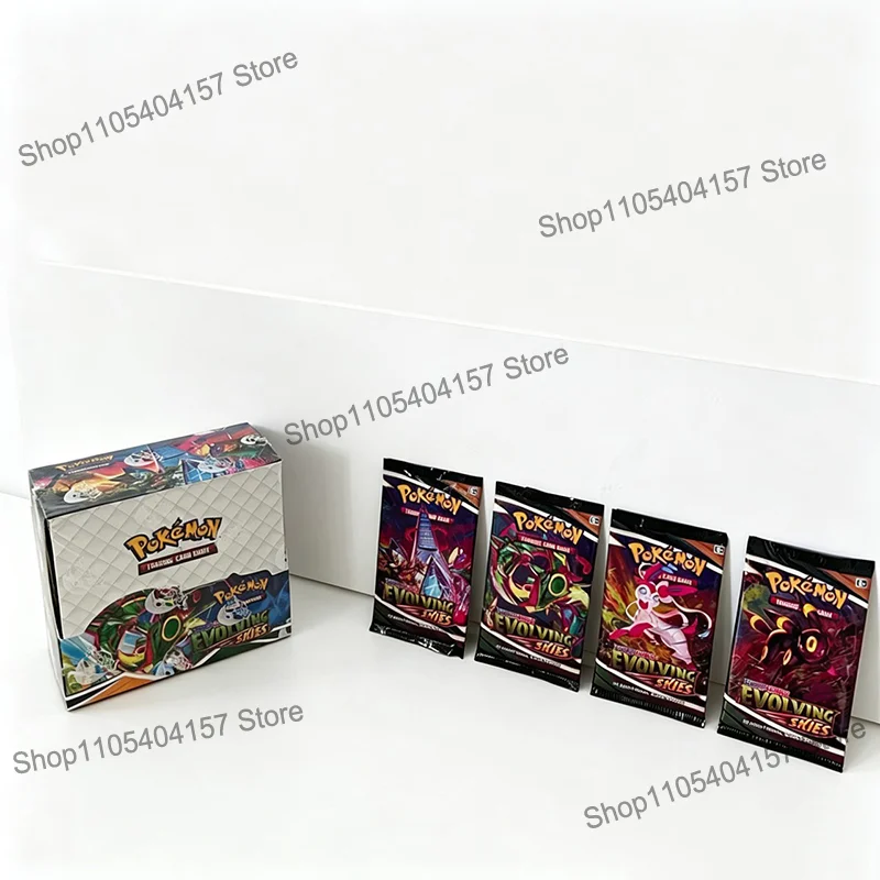 360Pcs Pokemon TCG Sword & Shield Evolving Skies English Booster Battle Transaction Card Trading Cards Game Collection Toys Gift view 6