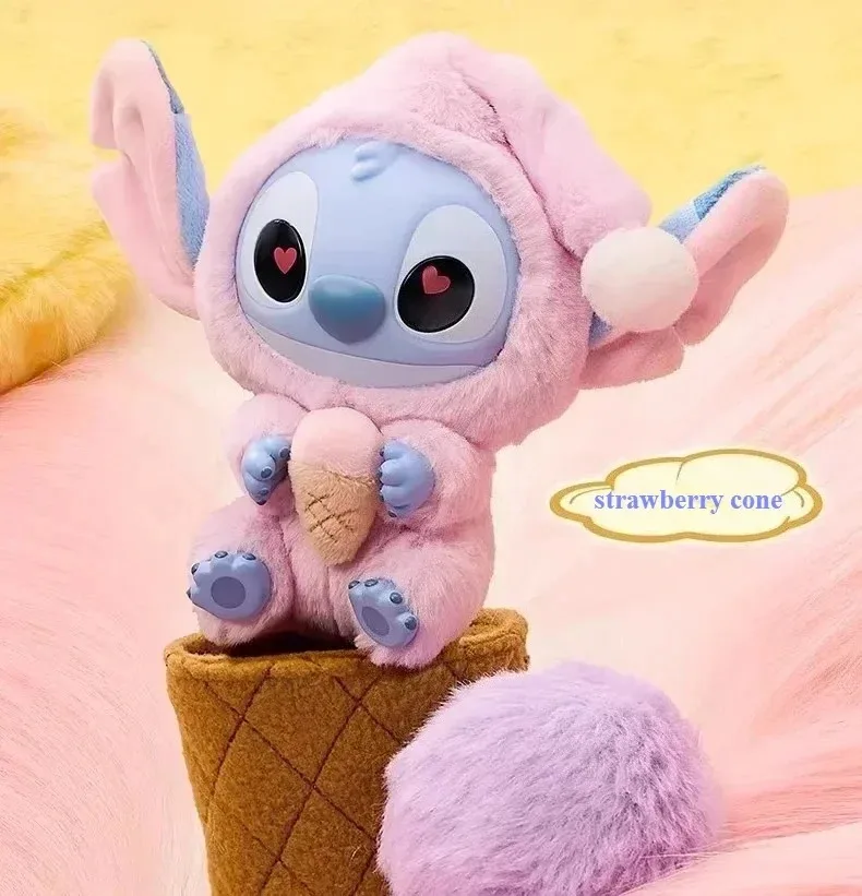 

Новая серия Disney Stitch Eat Something Before Sleep, милая слепая коробка, плюшевая кукла, милая игрушка-сюрприз, рождественские подарки, хит продаж