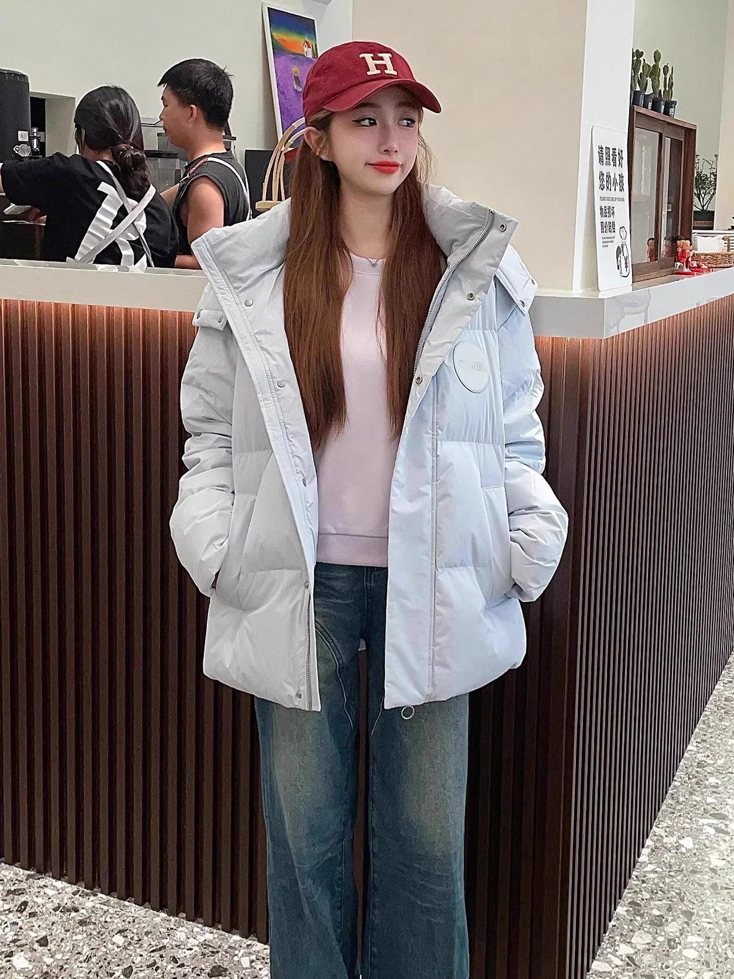 Dames verdikte katoenen Jaet losse pasvorm Koreaanse Sle winterjas Trendy bovenkleding Duurzame polyester stof Ritssluiting