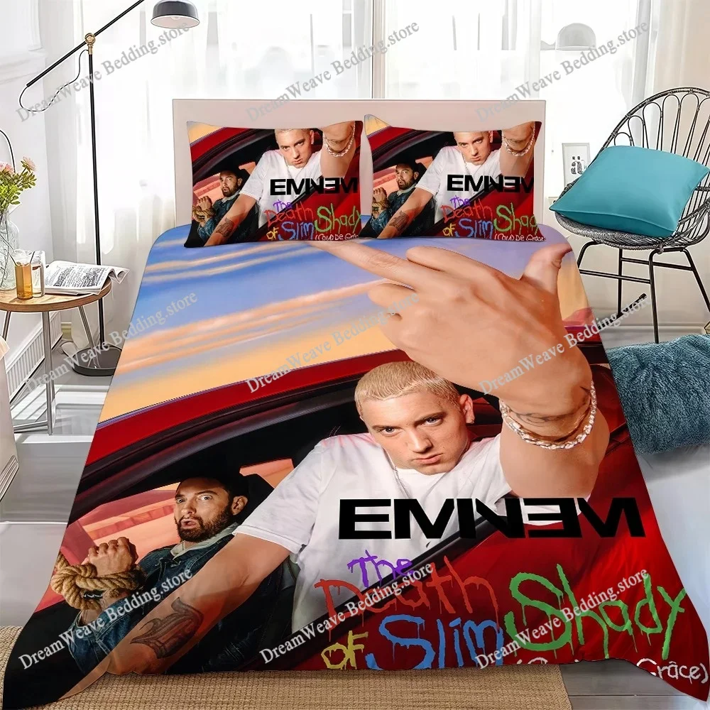 

Eminem The Death of Slim Shady Duvet Cover Set Home Style Bedding Soft Laundry Cotton Bed Student Dormitory Gift