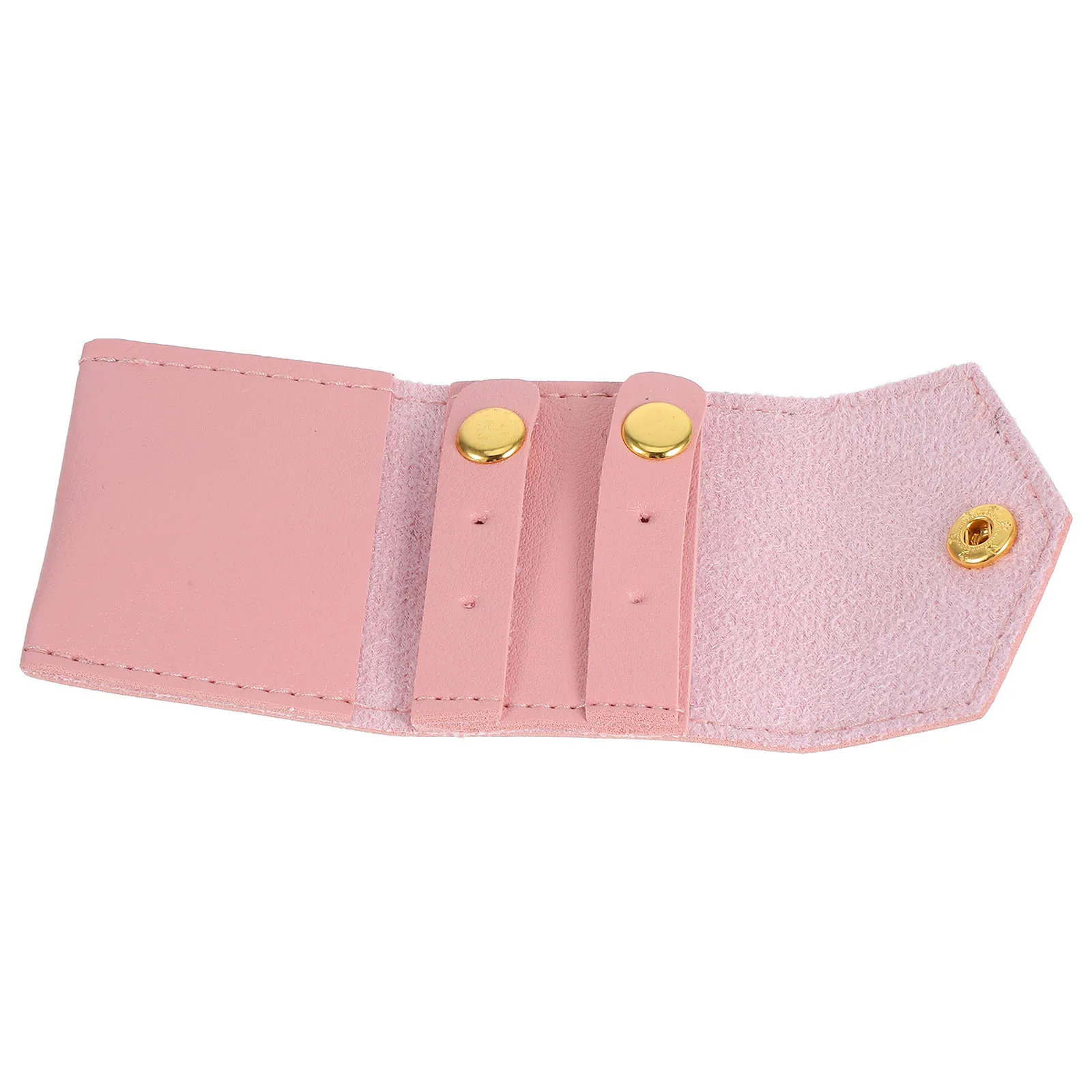 

Small Travel Jewelry Organizer Foldable PU Bag Snap Button Portable Pouch Earrings Rings Necklace Travel Case Small Jewelry Bag