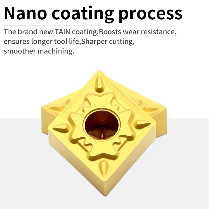 

Токарная вставка с ЧПУ VOK CNMG120408 для стали высокой твердости, титанового сплава, нержавеющей стали, порошковой металлургии и чугуна Pro