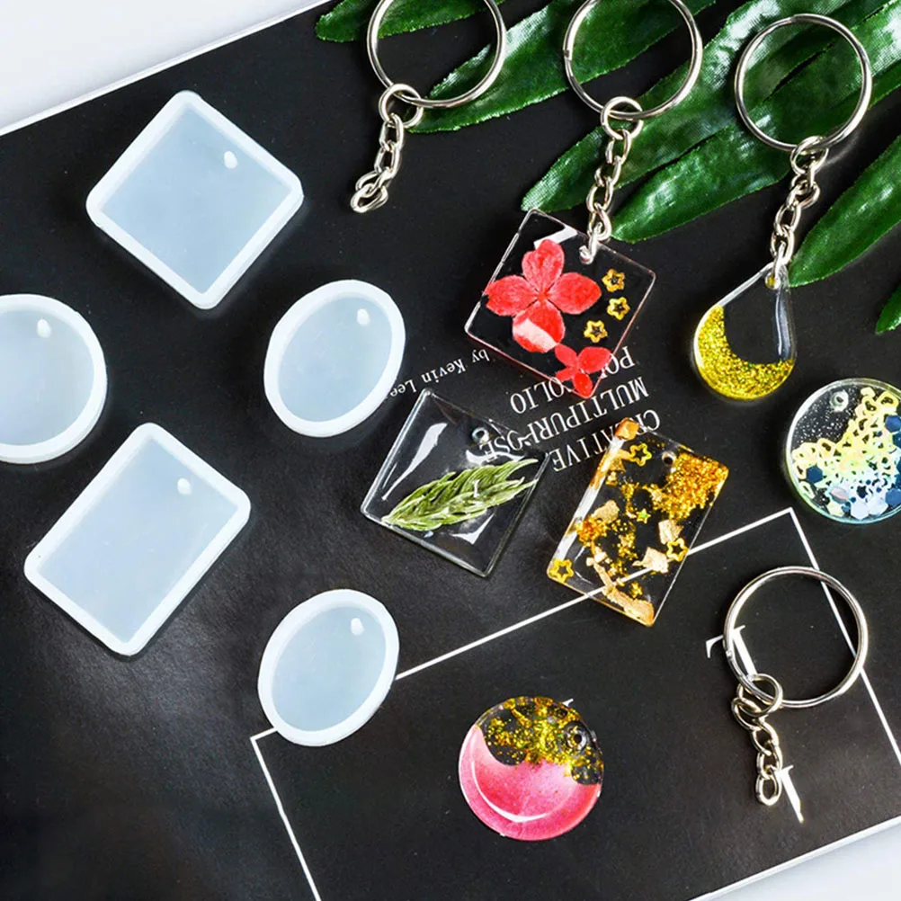 

1 set Earring Necklace Pendant Molds Silicone DIY Craft Mold Crystal Epoxy Casting Jewelry Accessories Components Charm Geometry