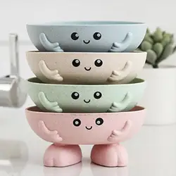 cute Cartoon soap box bathroom shelf cartoon thickened plastic drain soap box household creative soap holder bathroom accessory