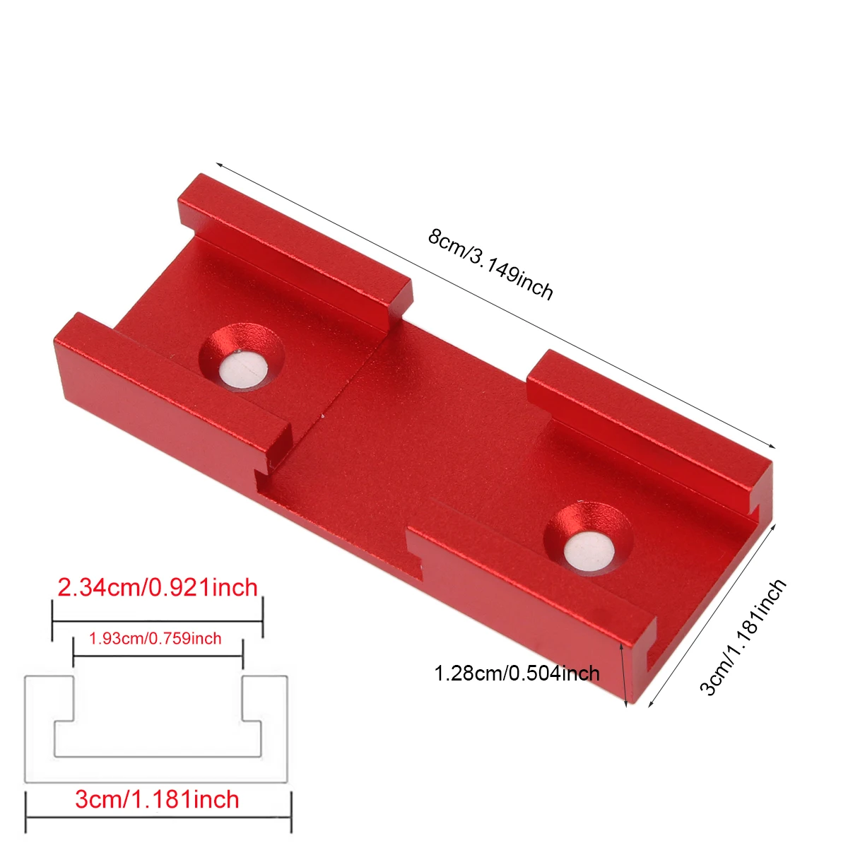 4Pack T-Track Intersection kit for Woodworking T-Track Connecting, Universal Aluminum T Tracks Tool Accessories