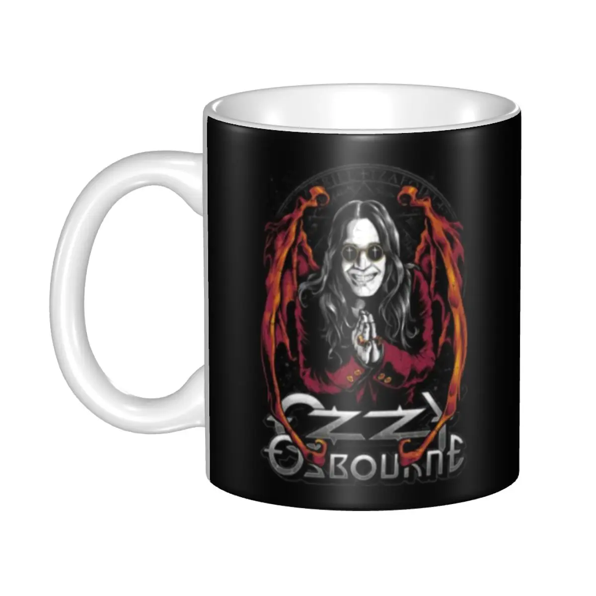 

DIY Ozzy Osbourne Heavy Metal Rock Music Singer Ceramic Mug Personalized Coffee Cups Creative Present
