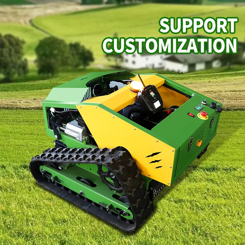 

Automatic Mini Crawler Lawn Mower Gasoline Remote Control Robot Grass Cutter Machine with EPA and Euro v engine