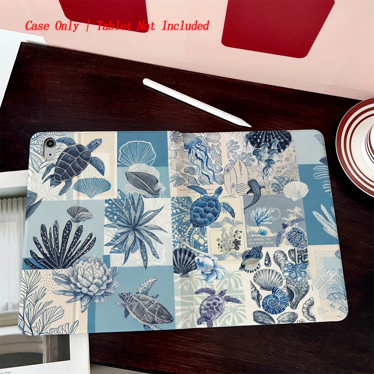 حافظة iPad بتصميم قاع البحر الأزرق المائي حالمة لهاتف Air 4/5/6 10.9 الجيل الثالث 9.7 غطاء حماية مضاد للخدش #3