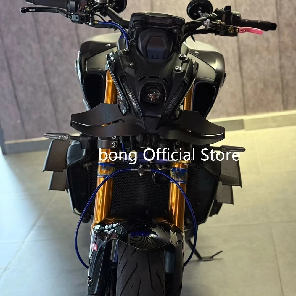 FIT YAMAHA MT-09/SP Front Spoiler Lower Spoiler Lower Lip GP Wing Downforce NAKED Frontal Spoilers MT09 SP 2021 2022 2023 view 3