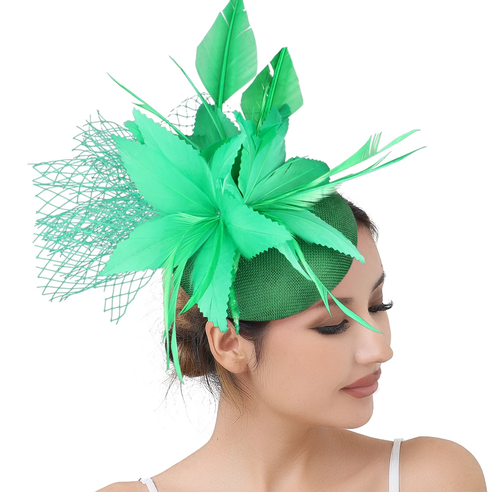 Eleganter Braut-Fascinator für Damen, schicker Blumen-Kopfschmuck mit Haarband, stilvolle Haaraccessoires für besondere Anlässe – Detail 12