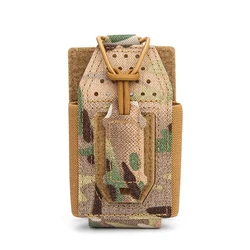 Mini bolsa táctica de Radio para caza, Molle, walkie-talkie, interfono, bolsa de herramientas táctica para antorcha