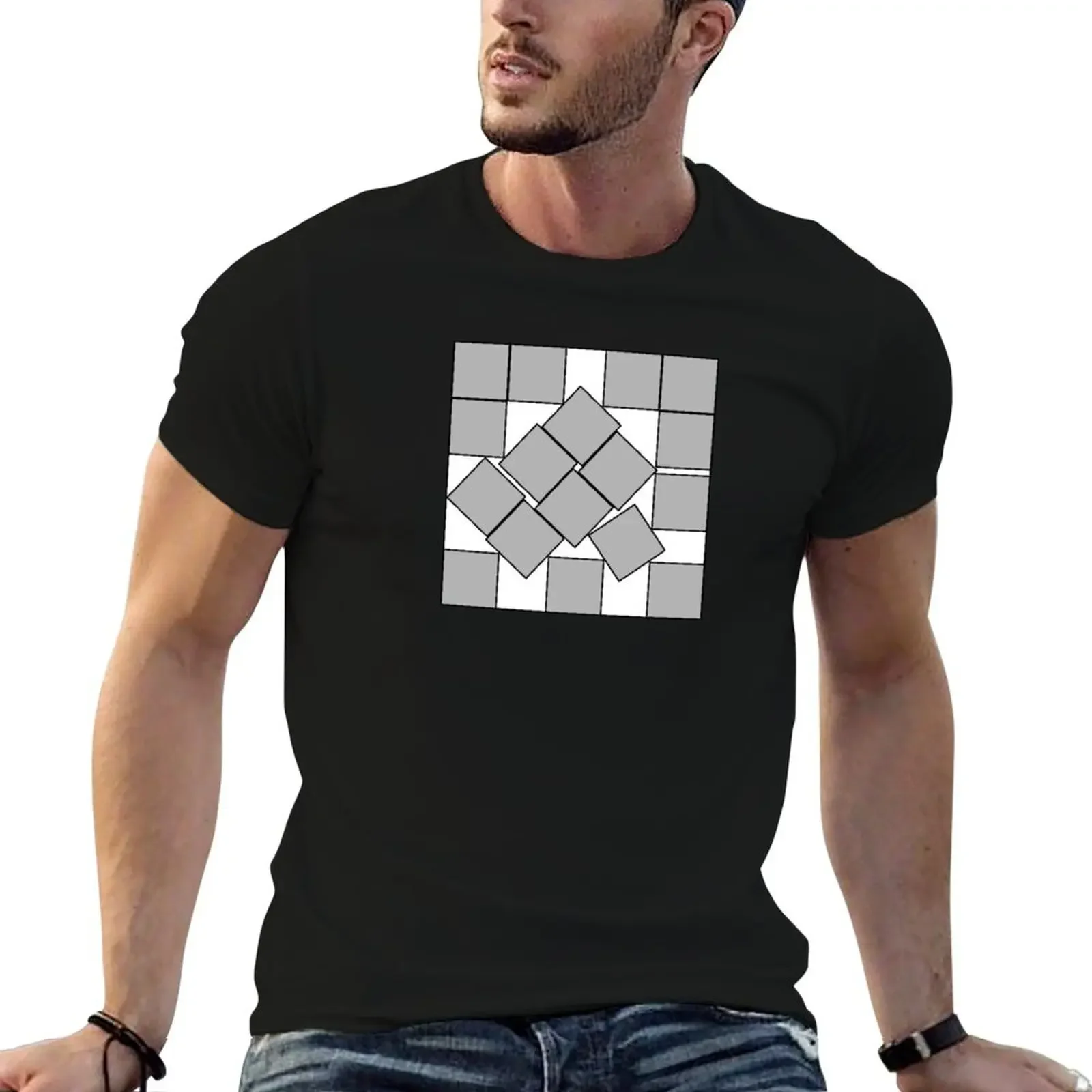 17 Squares In A Larger Square - 17 squares meme T-Shirt vintage t shirts plus size clothes men tshirt