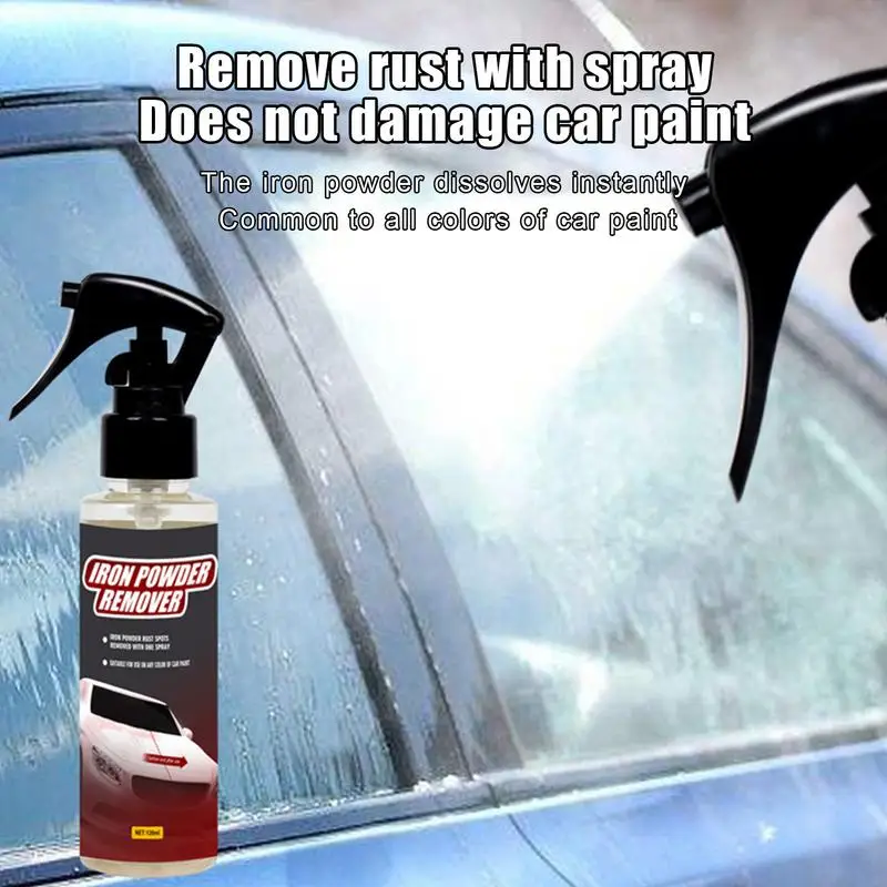 Rust Remover Spray 120ml Metal Cleaner Rust Inhibitor Spray For Various Metals Car Cleaning Supplies Paint Cleaner