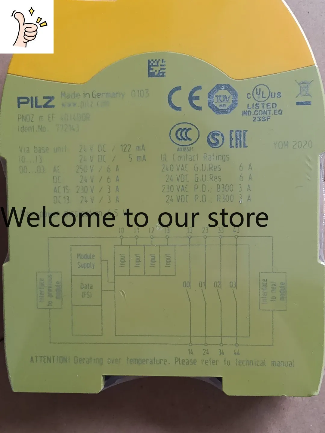 772143 Pilz Safety Relay PNOZ M EF