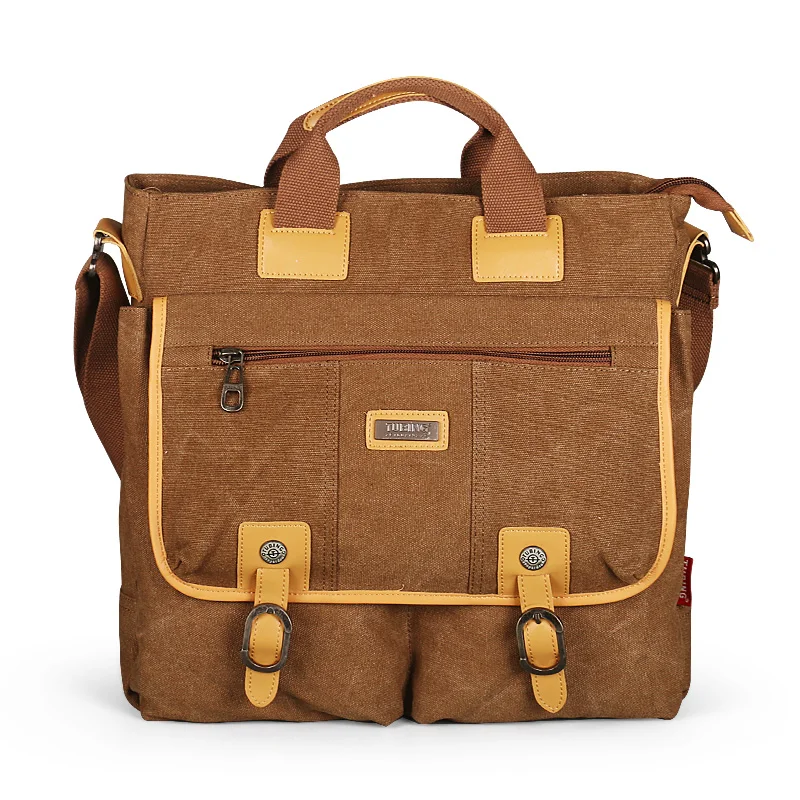 2023 Ruil Vintage High capacity Retro Canvas Shoulder Bags New Multifunction Man Leisure Tooling Messenger Package School Handba